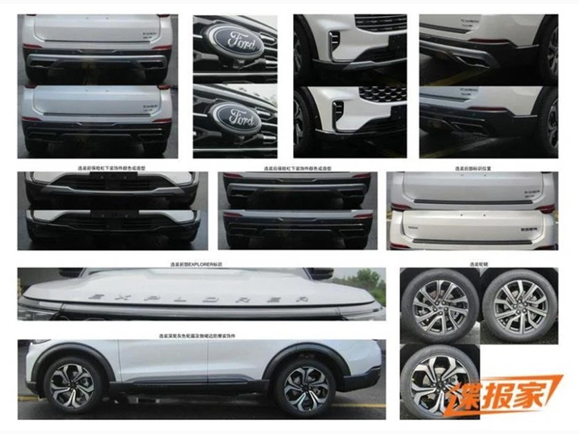 Ford Explorer 2022 sẽ có hai kiểu lưới tản nhiệt, một là dạng chrome sọc với các dải chrome dài xen kẽ cùng những thanh chrome ngắn, một thiết kế khác có dạng vảy cá khá lạ.